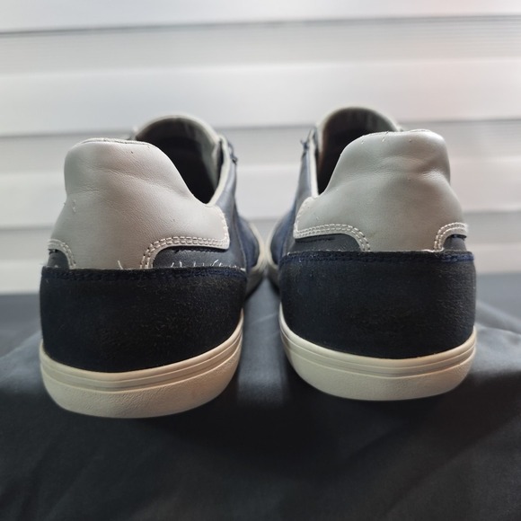 Geox Wilmer Navy grey Leather  Suede US Size 11 PREMIUM COMFORT ATHLETIC STYLE - Picture 5 of 8